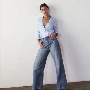 Vincent James Hutton Button Front Linen Shirt